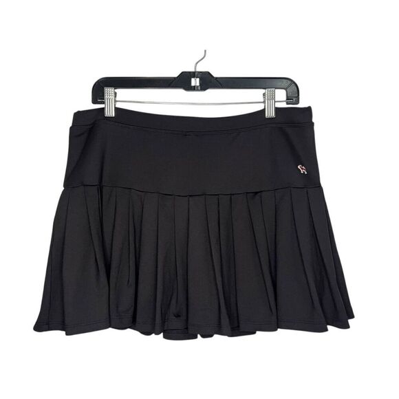 Fetch Pants - Fetch Women’s Large Black Pleated Mini Skort Stretch Y2K